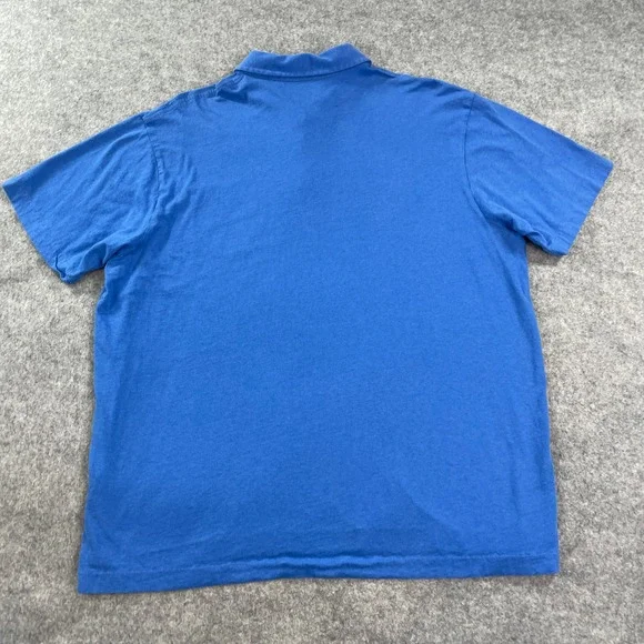 Patagonia Mens Polo Shirt XL Blue Short Sleeve - Picture 3 of 12